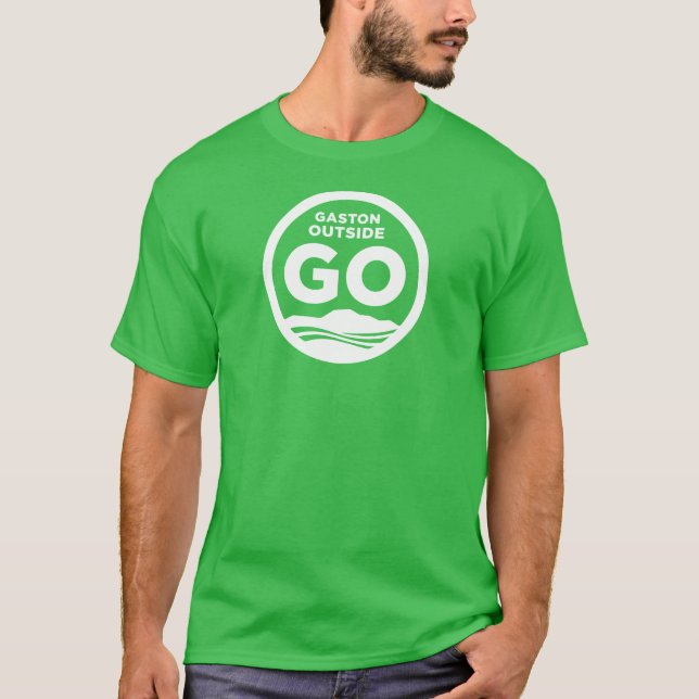 Gaston en dehors de T-shirt (vert) (Devant)