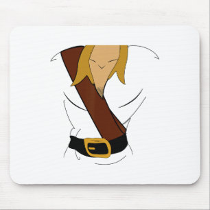 Gaston Halloween Kostümspass Mousepad