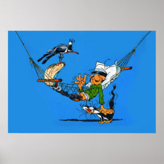 Gaston Lagaffe Staubsauger Poster