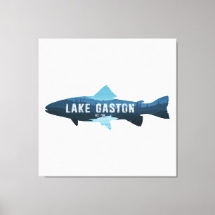 Gaston Lake North Carolina Virginia Fisch Leinwanddruck