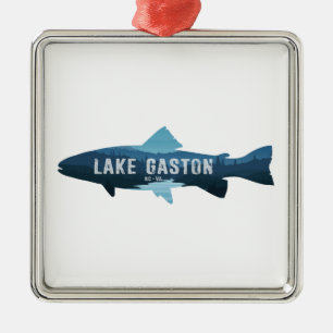 Gaston Lake North Carolina Virginia Fisch Ornament Aus Metall