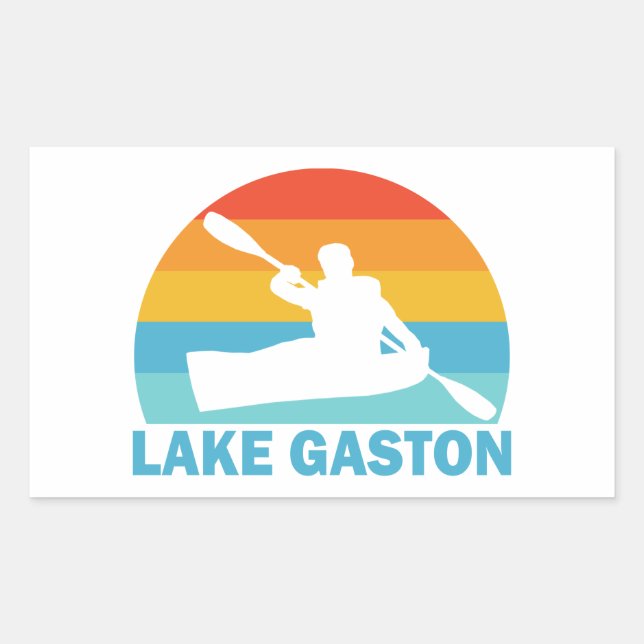 Gaston North Carolina Virginia Kayak Rechteckiger Aufkleber (Vorderseite)