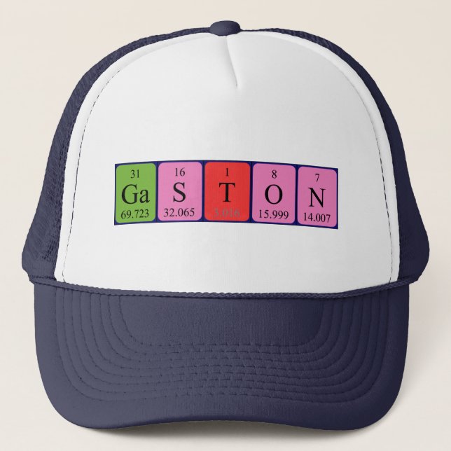 Gaston Periodenname Truckerkappe (Vorderseite)