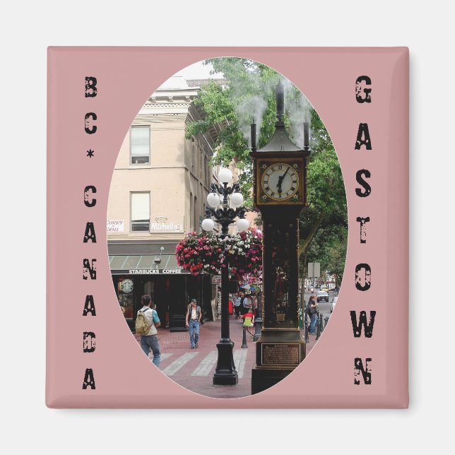 Gastown, Vancouver BC, Kanada Souvenir Magnet (Vorne)