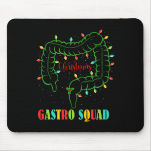 Gastro Nurse Squad Spaß Weihnachten Lights Gastroe Mousepad