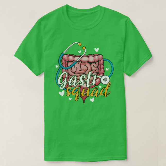 Gastro Squad Gastroenterologie Krankenschwester GI T-Shirt (Design vorne)
