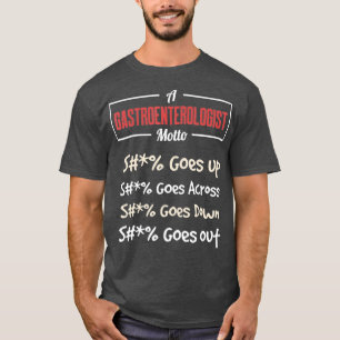 Gastroenterologe Down Gastroenterologie MD T-Shirt