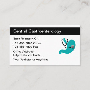 Gastroenterologe Medical Business Cards Design Visitenkarte