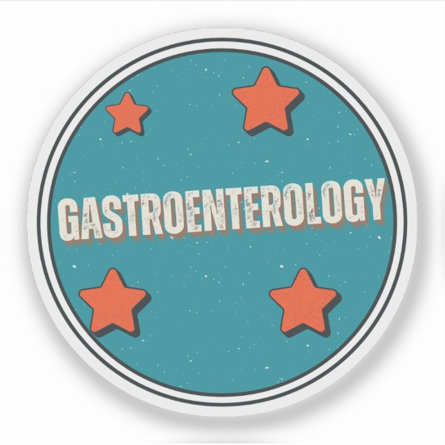 Gastroenterologie Aufkleber (Vorderseite)