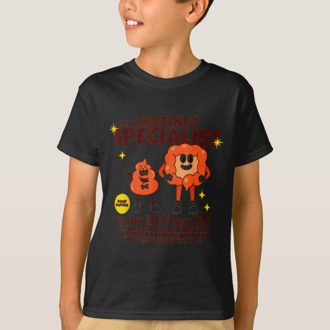 Gastroenterologist Retro Intestine Gift Ibs Gi Nur T-Shirt (Vorderseite)
