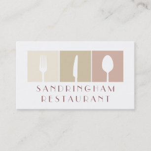 Gastronomie Restaurant Café Visitenkarte