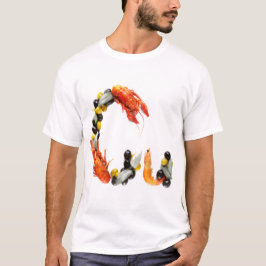 Gastronomisches Alphabet: C steht für Krustentier T-Shirt