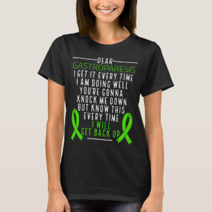 Gastroparesis Awareness wird Green Ribbon zurückge T-Shirt