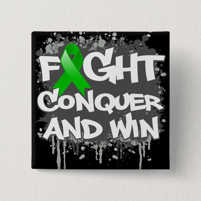 Gastroparesis Fight Equer und Win Button (Vorderseite)