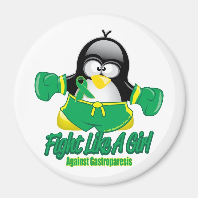 Gastroparesis Fighting Pinguin Magnet (Vorne)