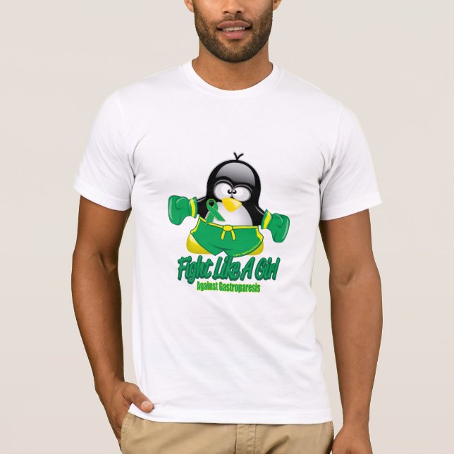 Gastroparesis kämpfender Pinguin T-Shirt (Vorderseite)