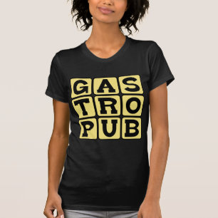 Gastropub, Gastrolounge für hochwertiges Bier und T-Shirt
