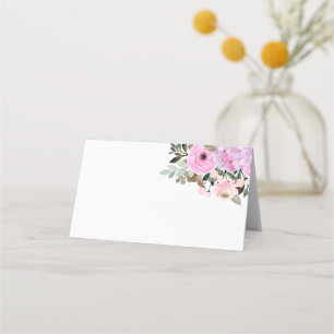 Gasttisch Lilac und Pink Floral Bouquet Platzkarte
