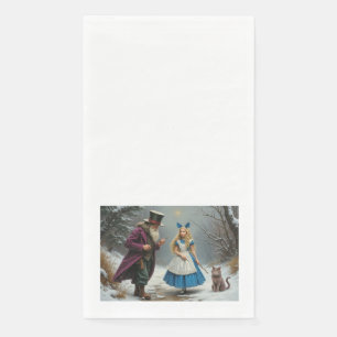 Gasttücher für das Winter Alice Papier Serviette