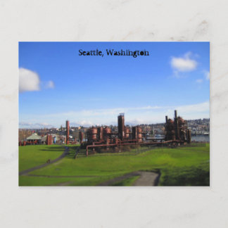 Gaswerk Postkarte