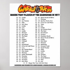 GASWERKE - 1977 POSTER