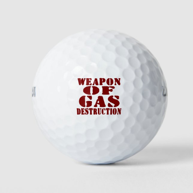 Gaszerstörungswaffen Golfball (Vorderseite)