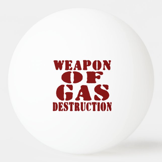 Gaszerstörungswaffen Tischtennisball (Vorderseite)