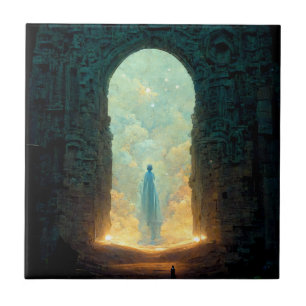 Gate of the Gods Fantasy Sci-Fi Art Keramik Tile Fliese