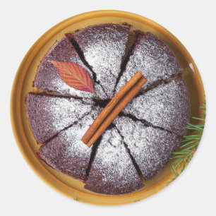 Gâteau au chocolat avec Stickers à sucre en poudre