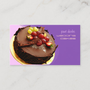 Gâteau au chocolat, boulangers cartes de visite