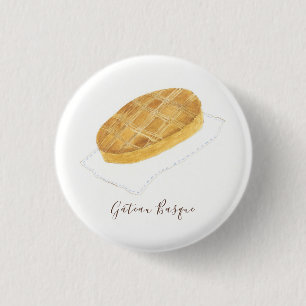 Gâteau Baskische Aquarell Button