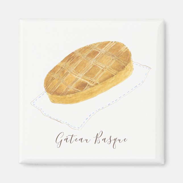 Gâteau Baskische Aquarell Magnet (Vorne)