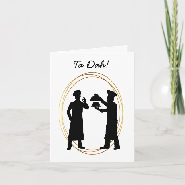 Gâteau d'anniversaire et boulangers Carte d'annive (Devant)