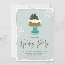 Gâteau de Noël glaçé | Invitation à une fête de No