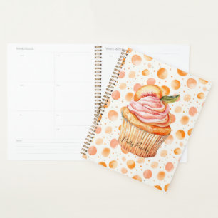 Gâteau Peach Cupcake Points Fantaisistes