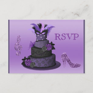 Gâteau pourpre de diva, talons hauts RSVP