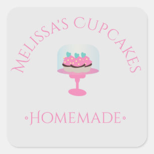 Gâteaux Logo Cupcakes Autocollants Boulangerie Ma