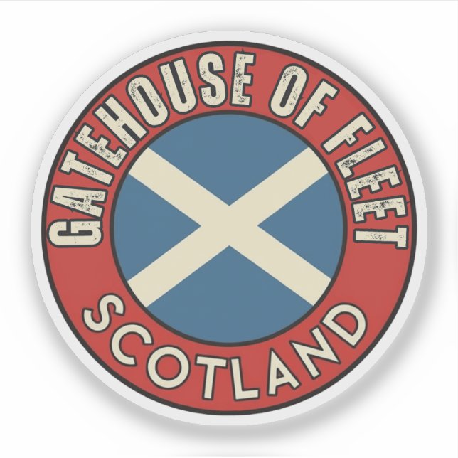 Gatehouse of Fleet, Schottland Aufkleber (Vorderseite)