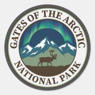 Gates-of-the-Arctic-Nationalpark Runder Aufkleber