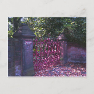 Gates to Strawberry Fields Liverpool Postkarte