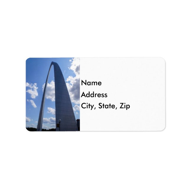 Gateway Arch Adressaufkleber (Vorne)