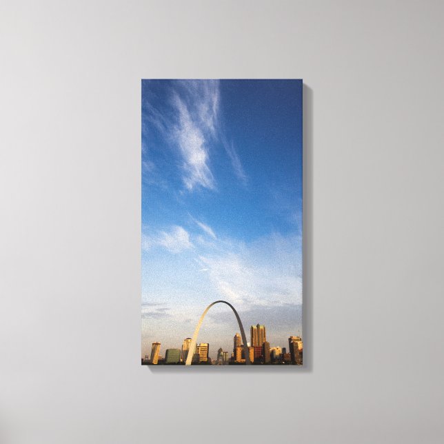 Gateway Arch and downtown St. Louis Leinwanddruck (Vorderseite)