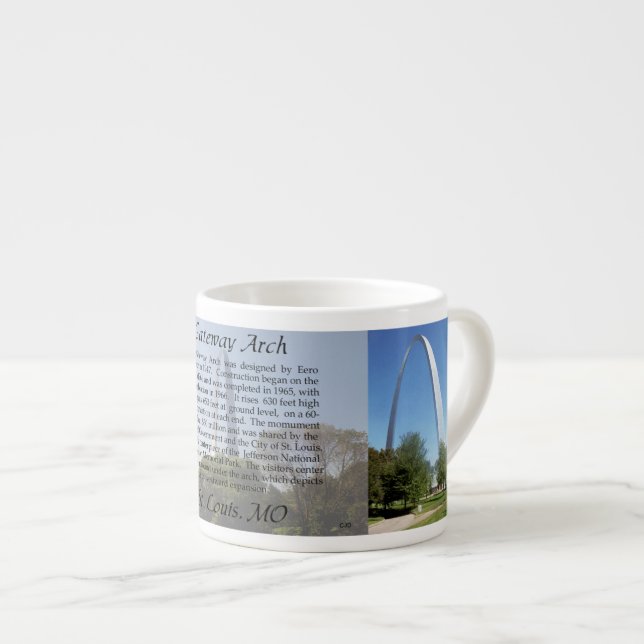 Gateway Arch Espresso Tasse (Vorderseite Rechts)