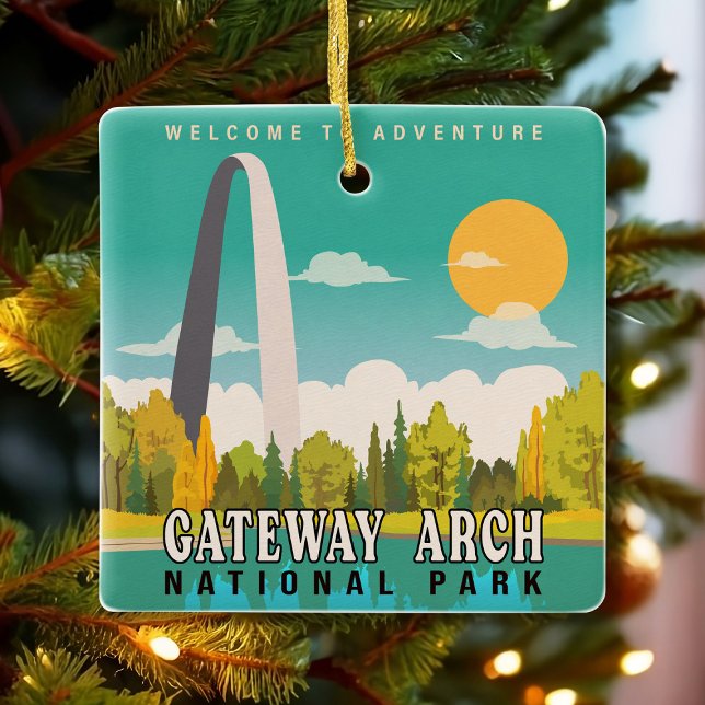Gateway Arch National Park - Missouri Saint Louis Keramikornament (Von Creator hochgeladen)