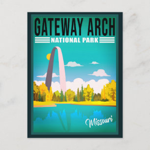 Gateway Arch National Park - Missouri Saint Louis Postkarte