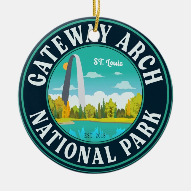Gateway Arch National Park Saint Louis - Missouri Keramik Ornament (Vorne)