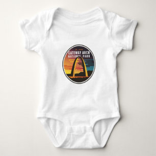 Gateway Arch National Park St. Louis Abstrakt Baby Strampler