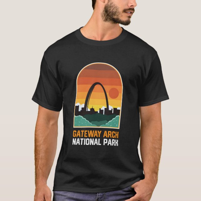 Gateway Arch National Park Style T-Shirt (Vorderseite)