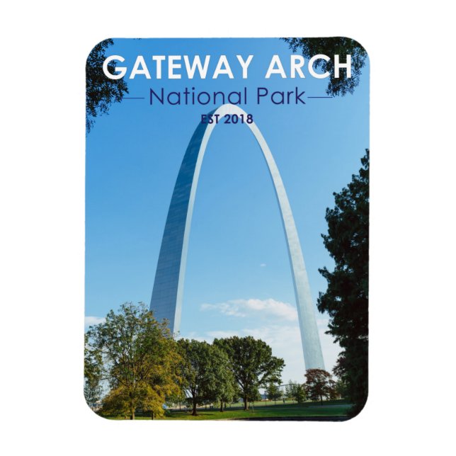 Gateway Arch Nationalpark Missouri Magnet (Vertikal)