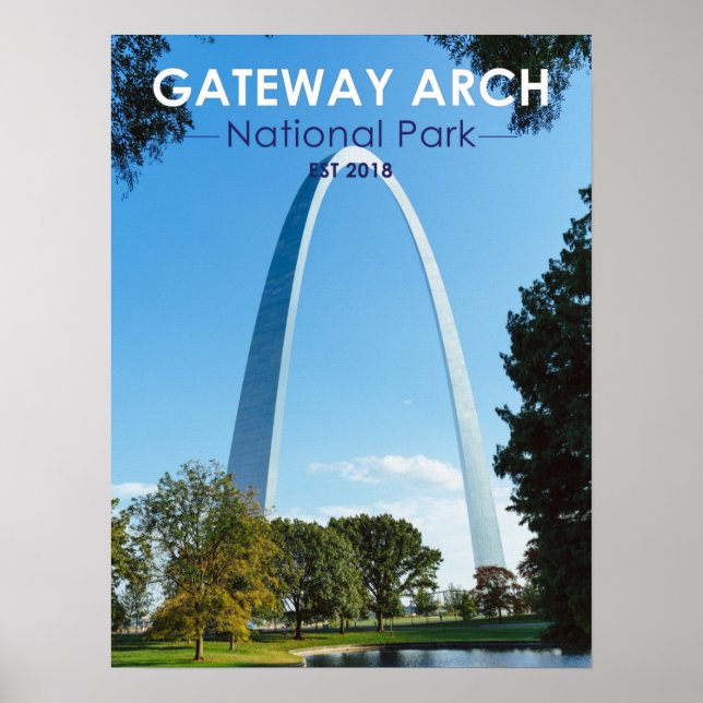 Gateway Arch Nationalpark Missouri Poster (Vorne)